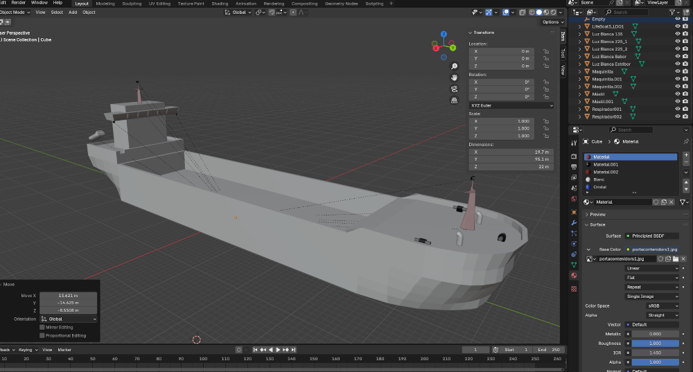 Modelando barcos en Blender para 3D Train Studio